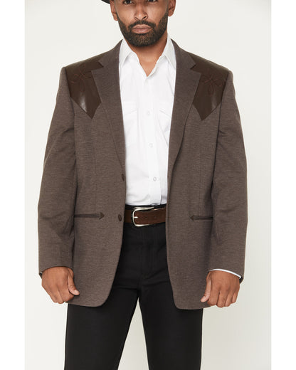 Men's Knoxville Faux Leather Western Yoke Sportcoat