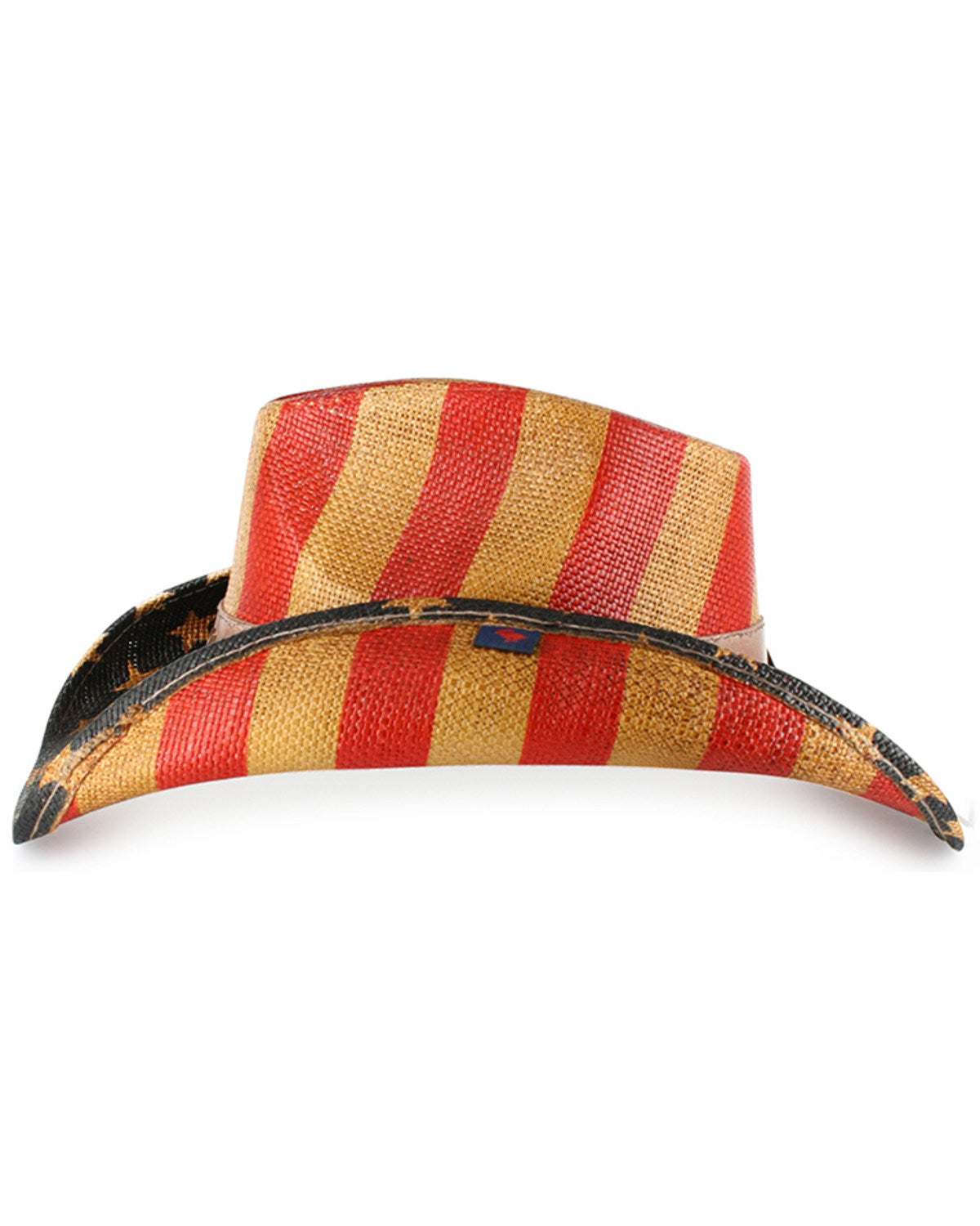 Justice American Flag Drifter Straw Cowboy Hat