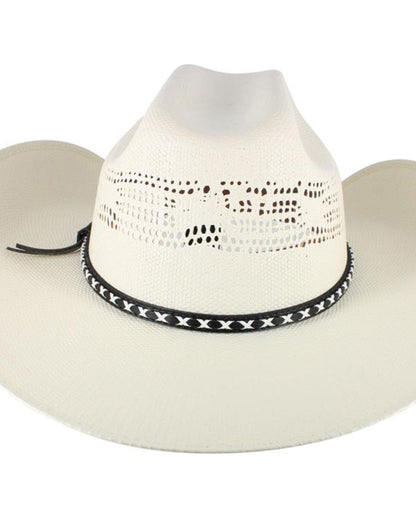 Bangora Straw Cowboy Hat