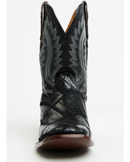 Men's Exotic American Alligator Western Boots - Broad Squar