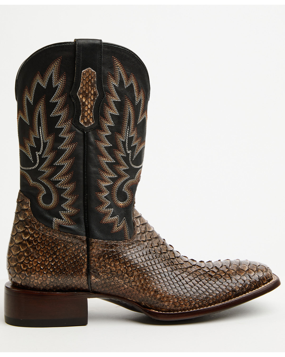 Men's Slyde Exotic Python Western Boots - Broad Square Toe