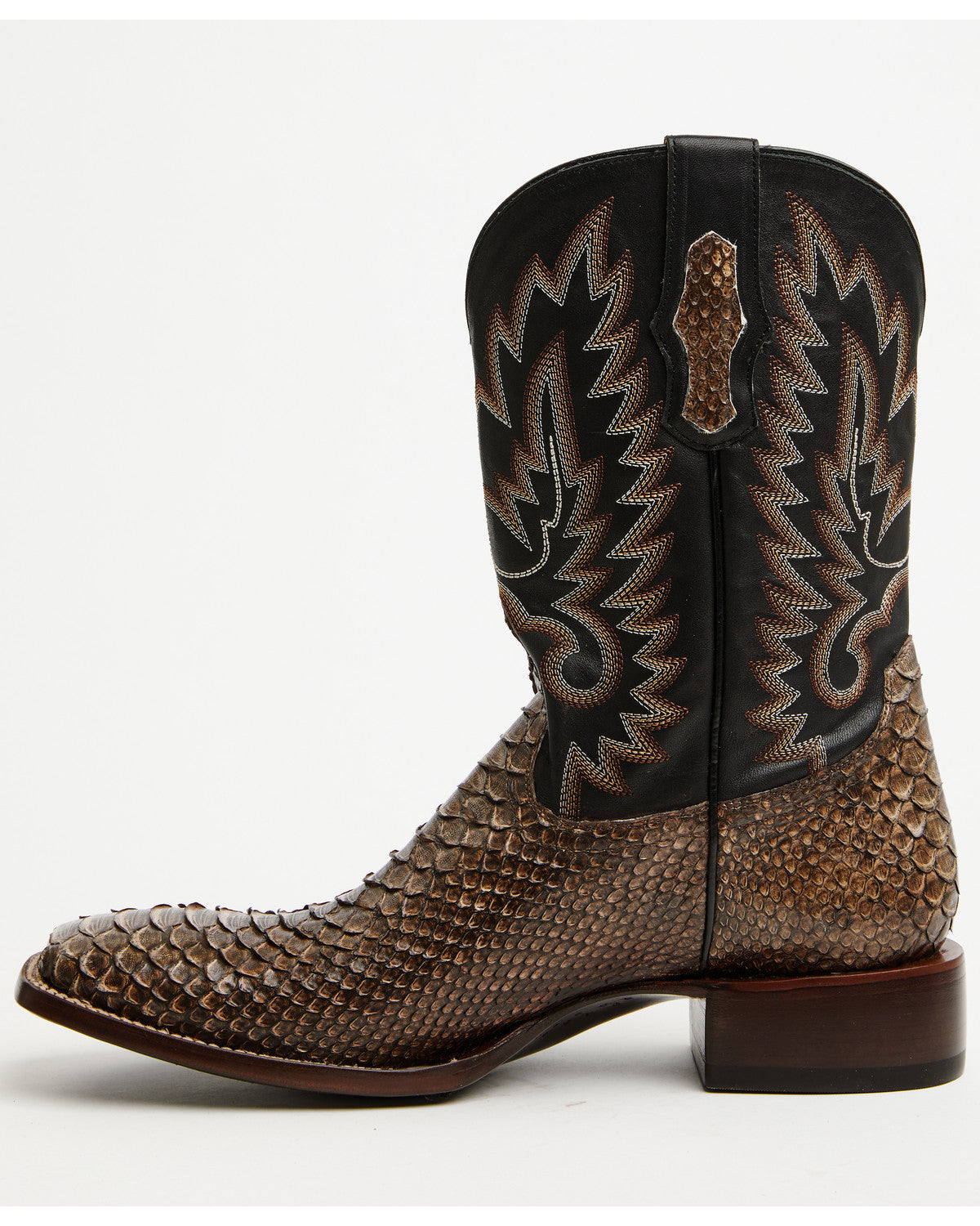 Men's Slyde Exotic Python Western Boots - Broad Square Toe