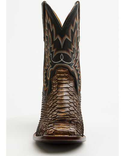 Men's Slyde Exotic Python Western Boots - Broad Square Toe
