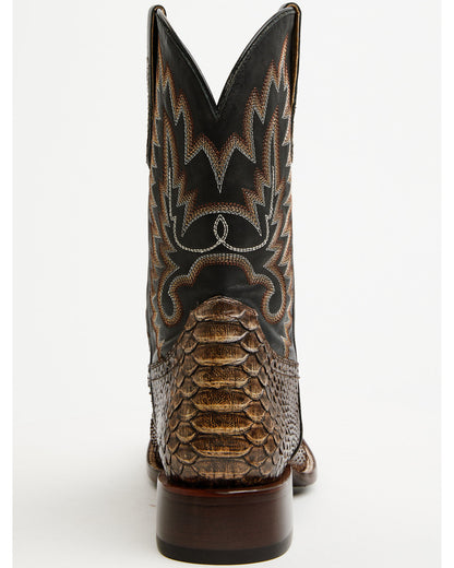 Men's Slyde Exotic Python Western Boots - Broad Square Toe