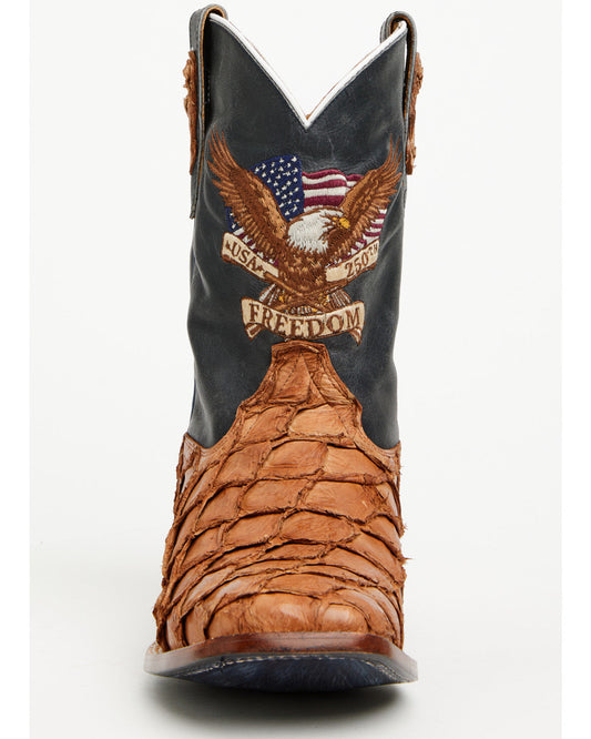 Men's America 250 Freedom Exotic Pirarucu Western Boots - B