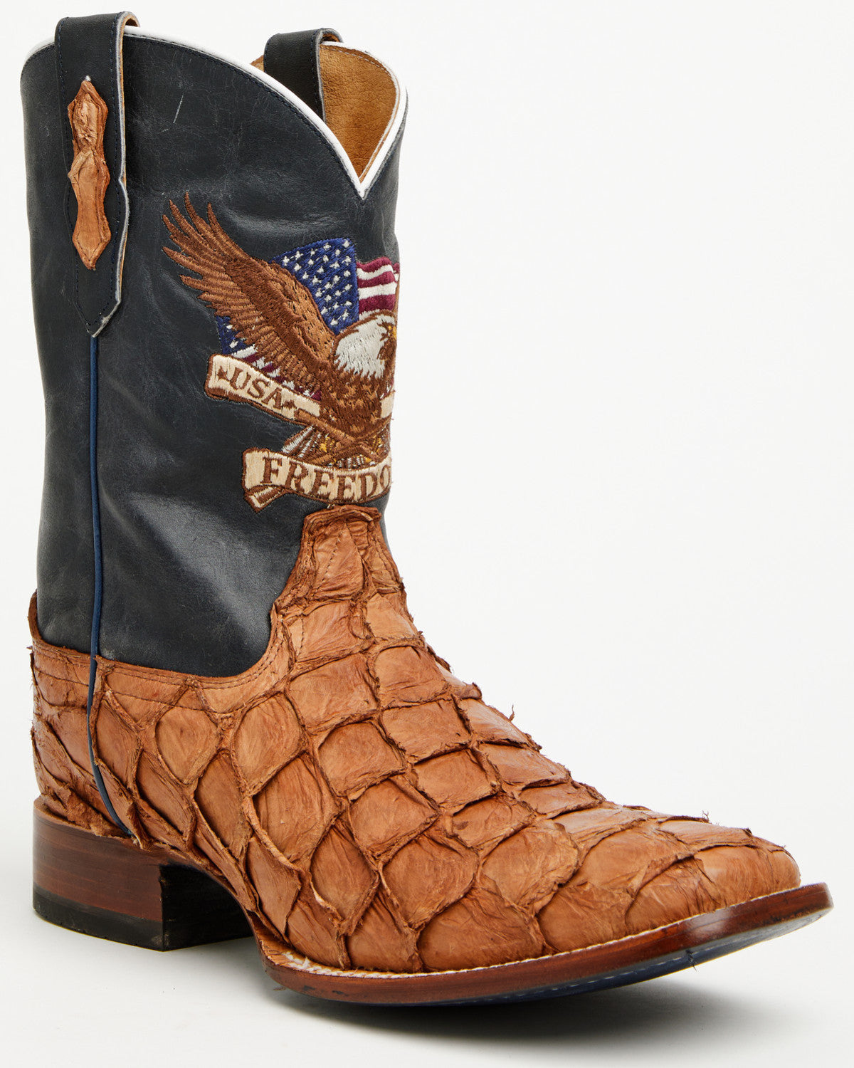 Men's America 250 Freedom Exotic Pirarucu Western Boots - B