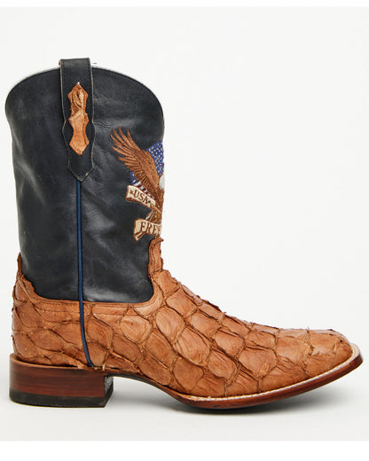 Men's America 250 Freedom Exotic Pirarucu Western Boots - B