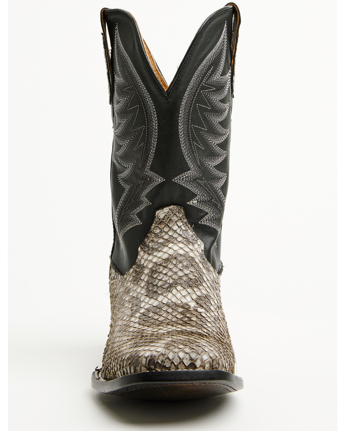 Men's Exotic Anaconda Western Boots - Broad Square Toe