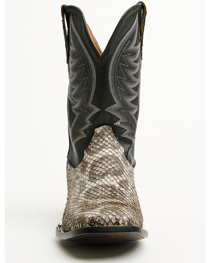 Men's Exotic Anaconda Western Boots - Broad Square Toe