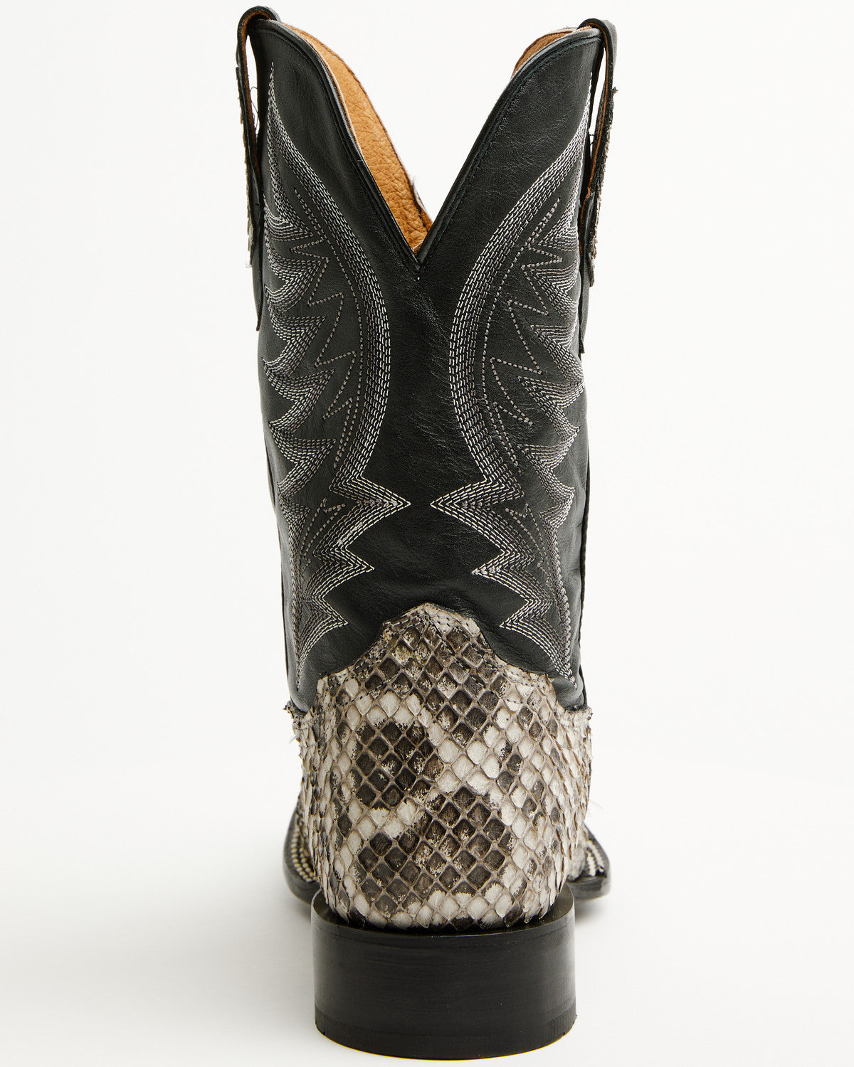 Men's Exotic Anaconda Western Boots - Broad Square Toe