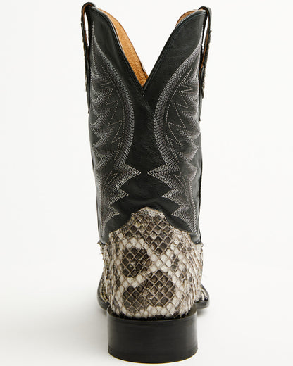 Men's Exotic Anaconda Western Boots - Broad Square Toe