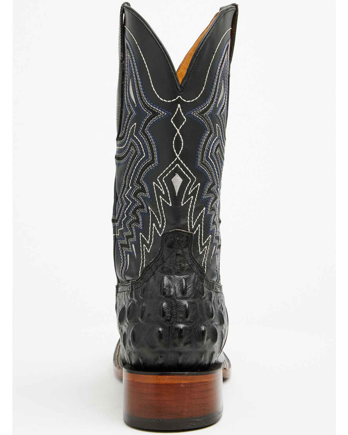 Men's Croc Print Badlands Western Boots - Broad Square Toe