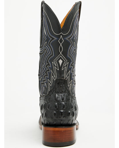 Men's Croc Print Badlands Western Boots - Broad Square Toe