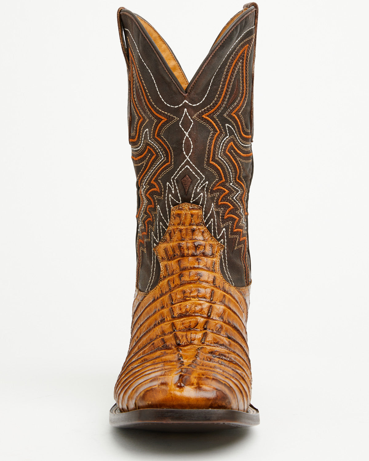 Men's Badlands Caiman Print Western Boots - Broad Square To