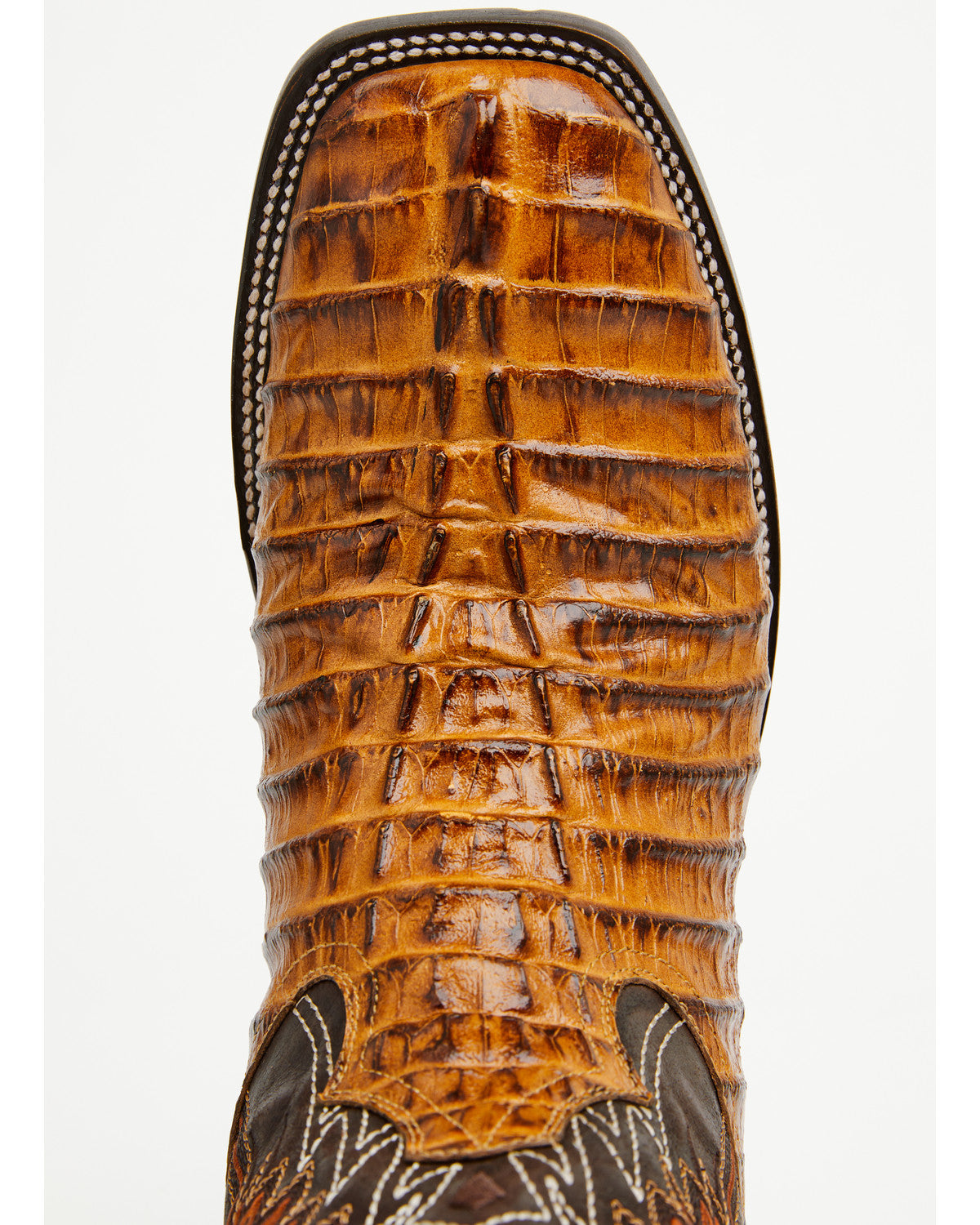 Men's Badlands Caiman Print Western Boots - Broad Square To
