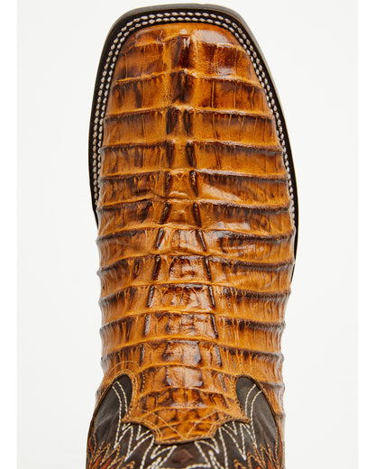 Men's Badlands Caiman Print Western Boots - Broad Square To