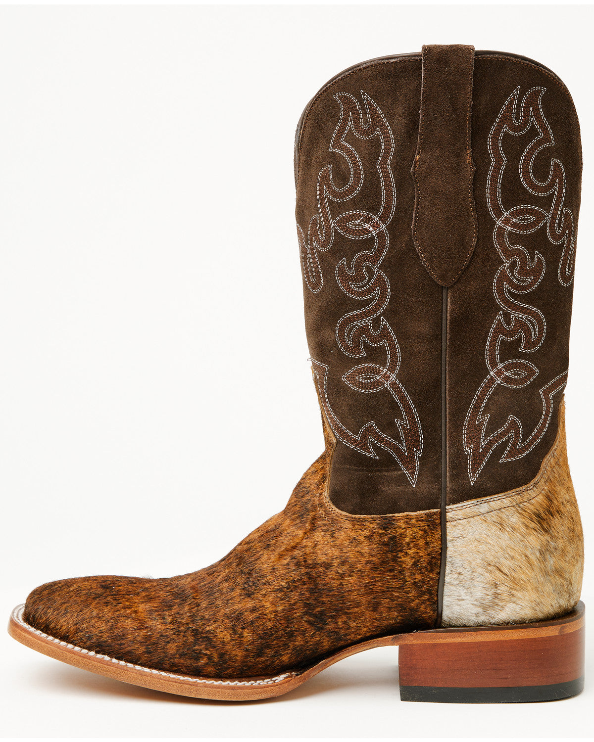 Men's Badlands Cowhide Western Boots - Broad Square Toe