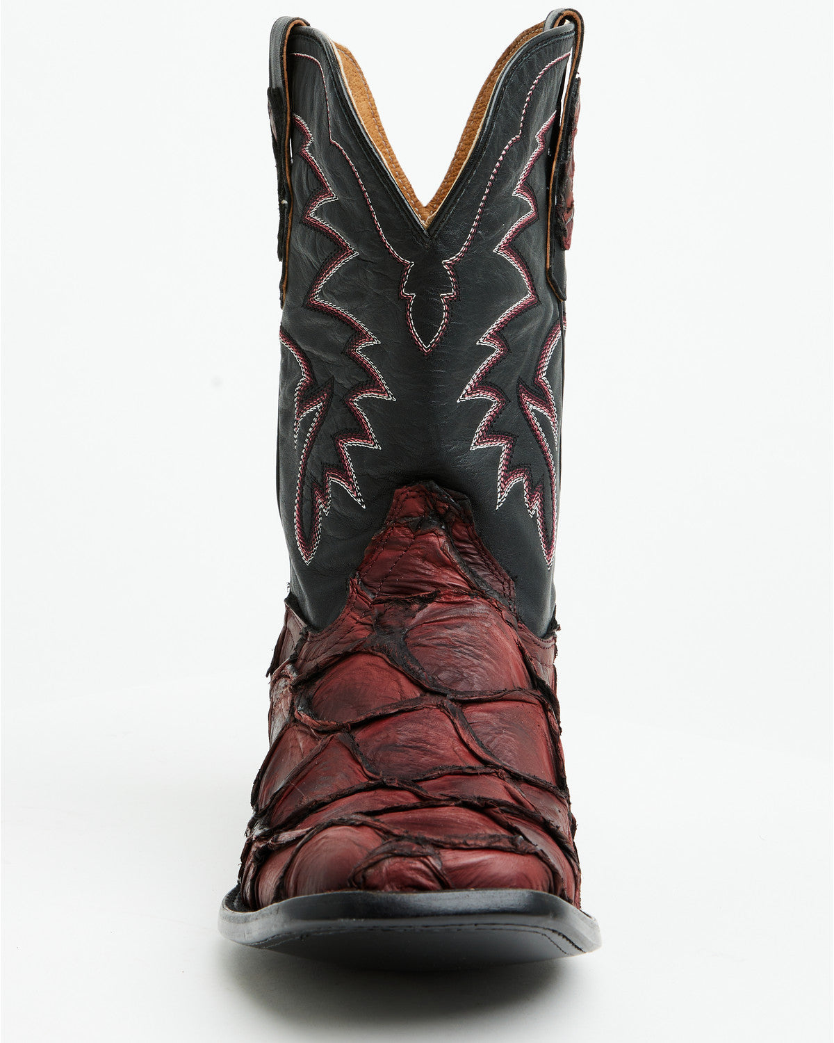Men's Exotic Pirarucu Western Boots - Broad Square Toe