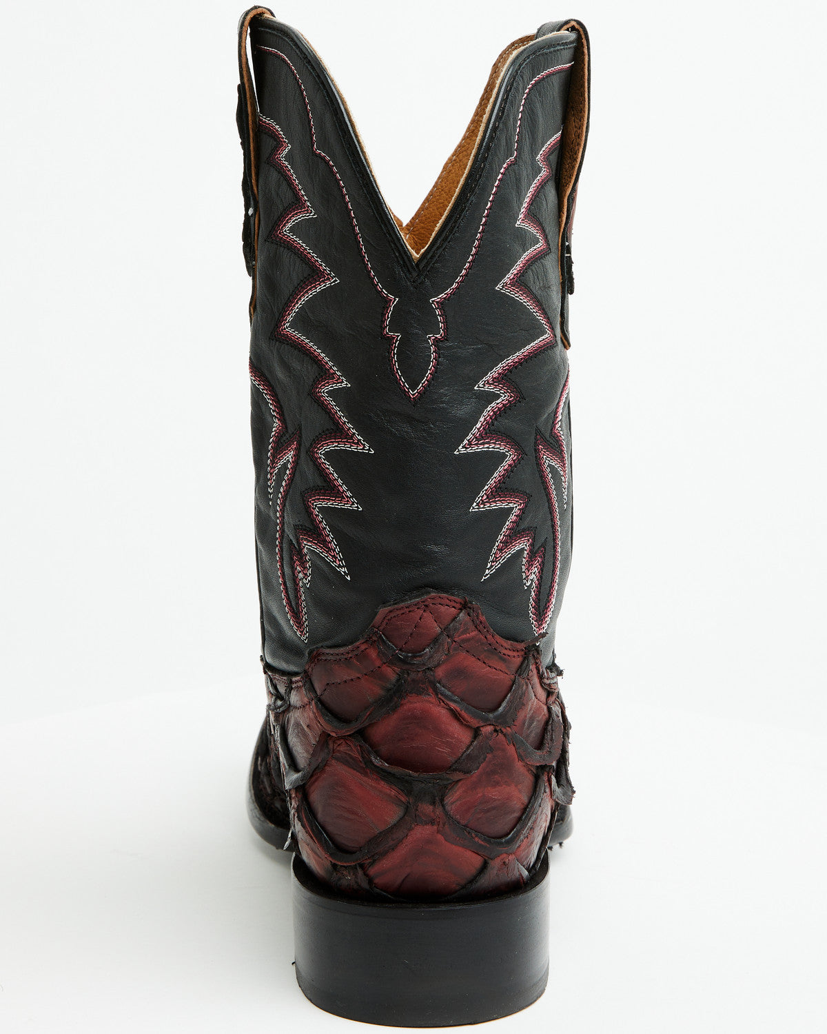 Men's Exotic Pirarucu Western Boots - Broad Square Toe