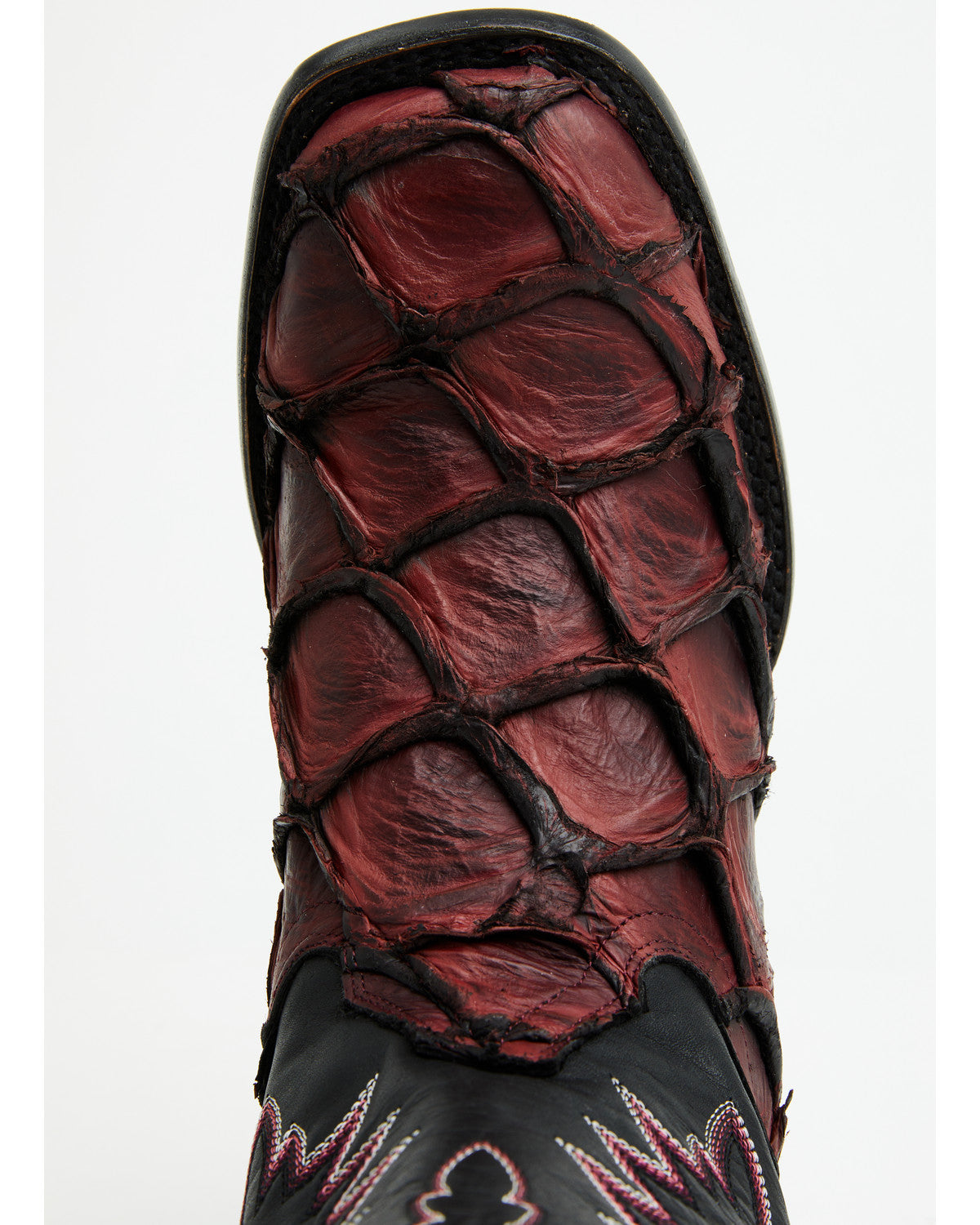 Men's Exotic Pirarucu Western Boots - Broad Square Toe