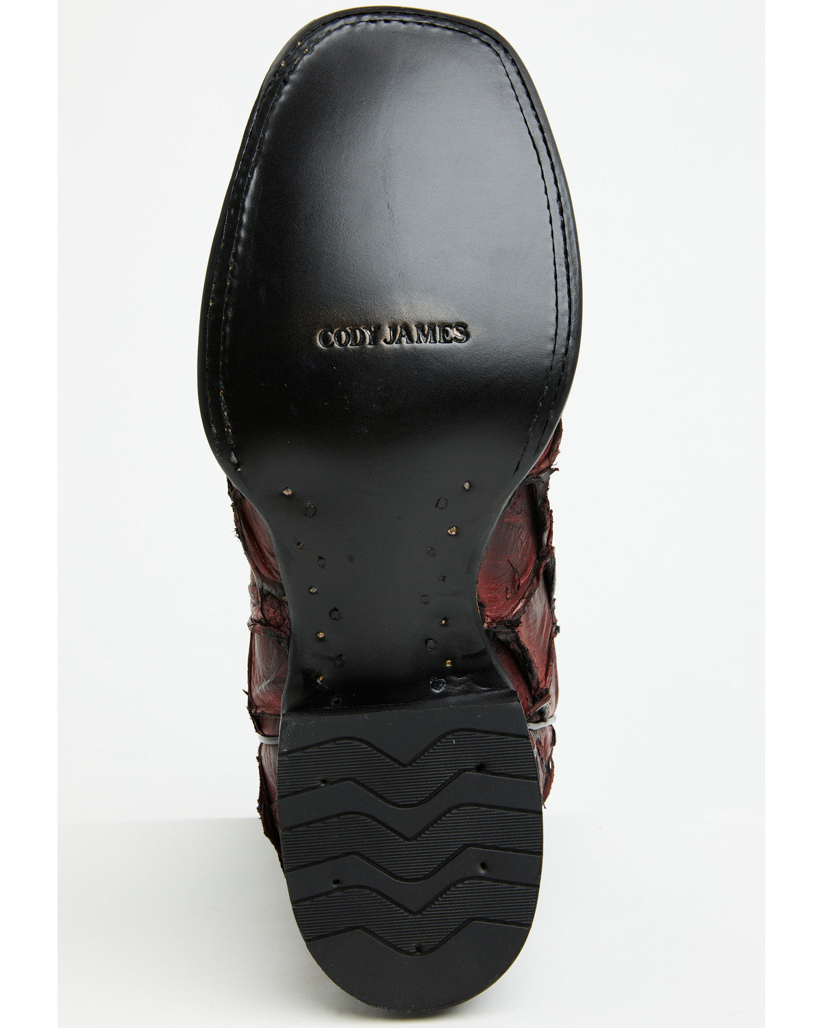 Men's Exotic Pirarucu Western Boots - Broad Square Toe