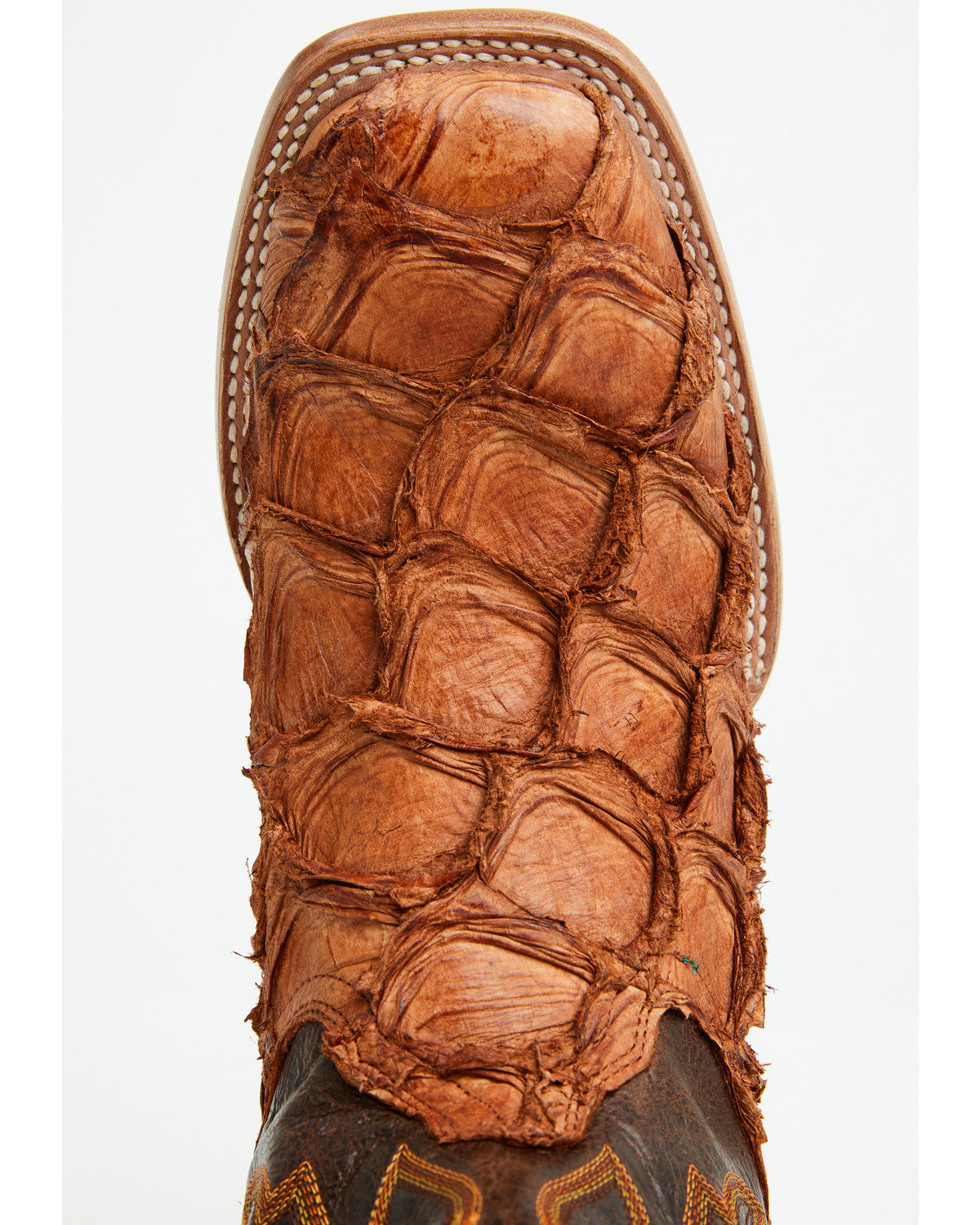Men's Exotic Pirarucu Western Boots - Broad Square Toe