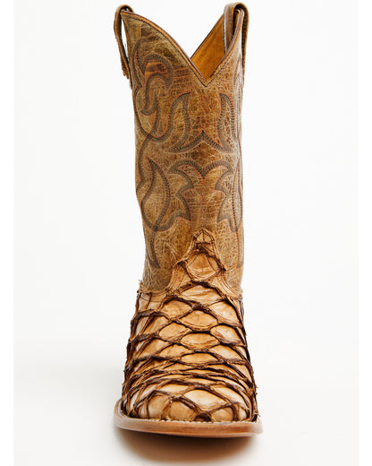 Men's Pirarucu Exotic Boots - Broad Square Toe