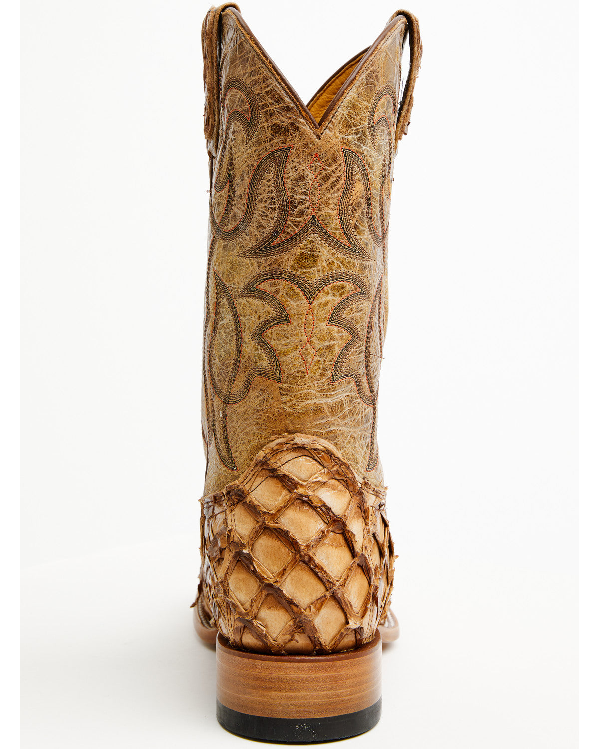 Men's Pirarucu Exotic Boots - Broad Square Toe