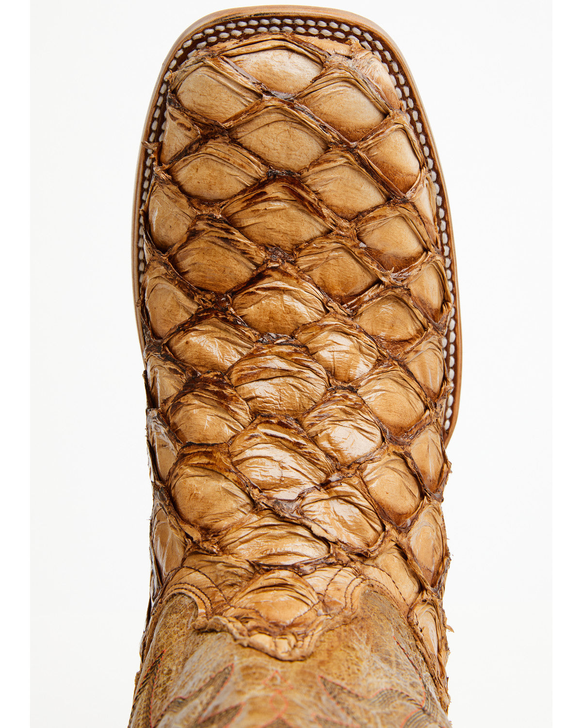 Men's Pirarucu Exotic Boots - Broad Square Toe