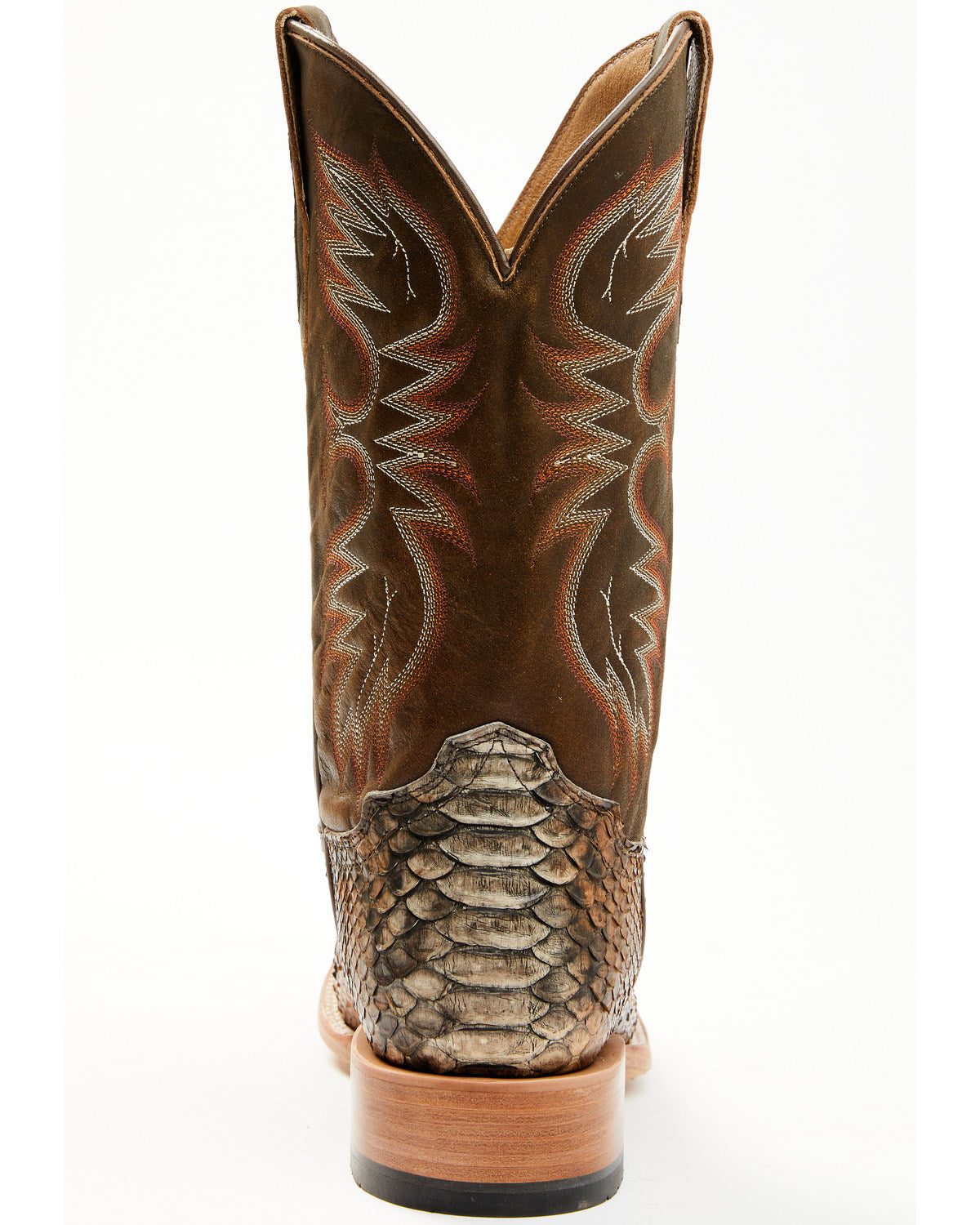 Men's Python Exotic Western Boots - Broad Square Toe