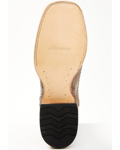 Men's Python Exotic Western Boots - Broad Square Toe