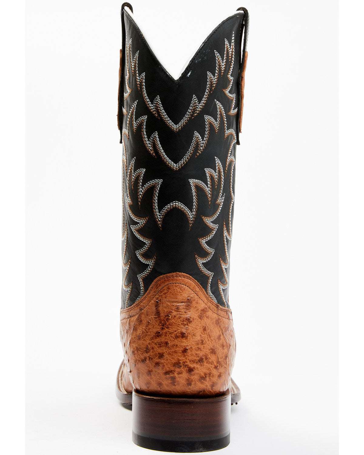 Men's Full Quill Cognac Ostrich Exotic Western Boots - Broa