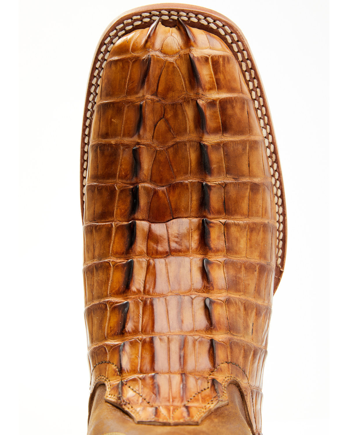 Men's Caiman Cognac 12" Exotic Western Boots - Broad Square