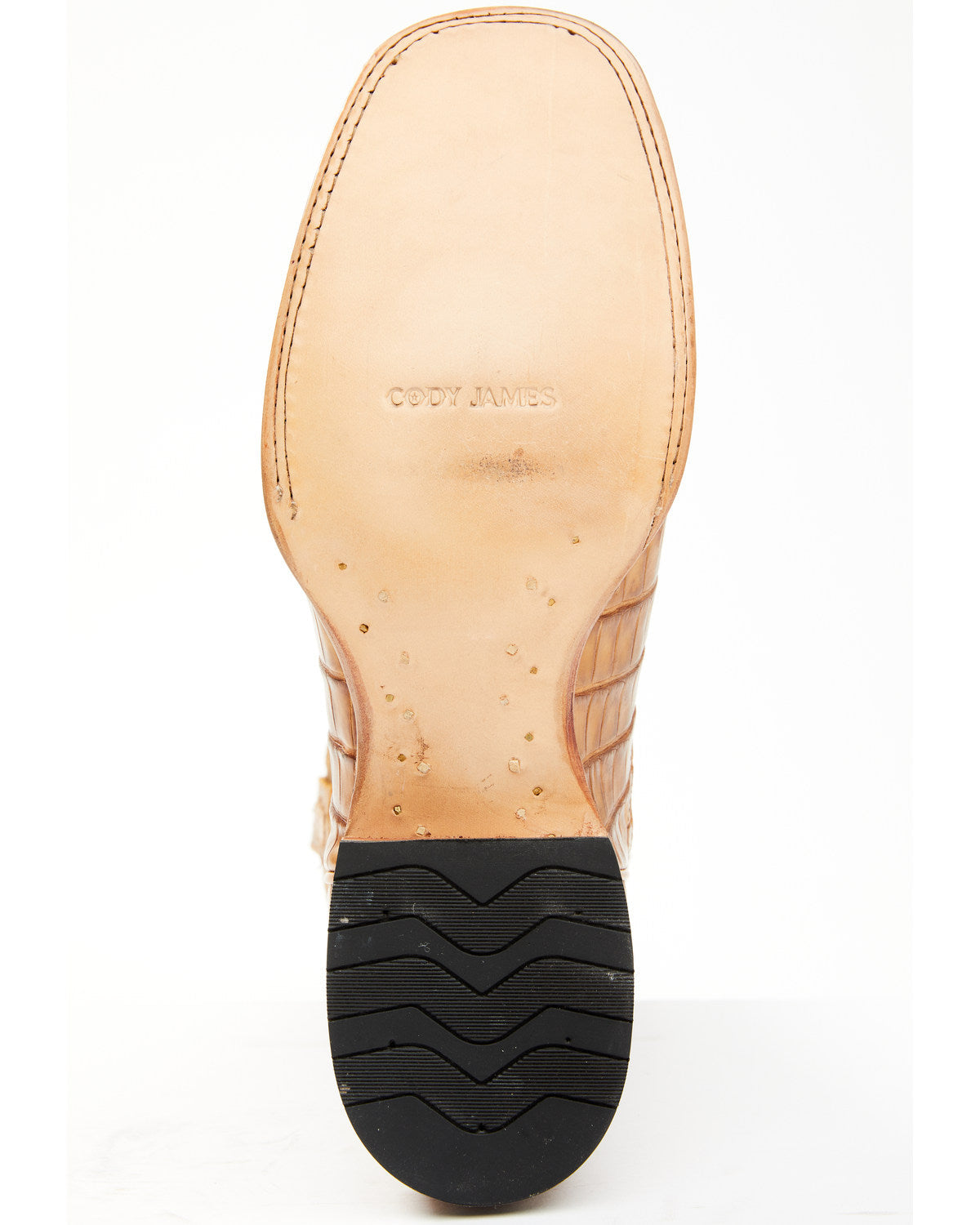 Men's Caiman Cognac 12" Exotic Western Boots - Broad Square