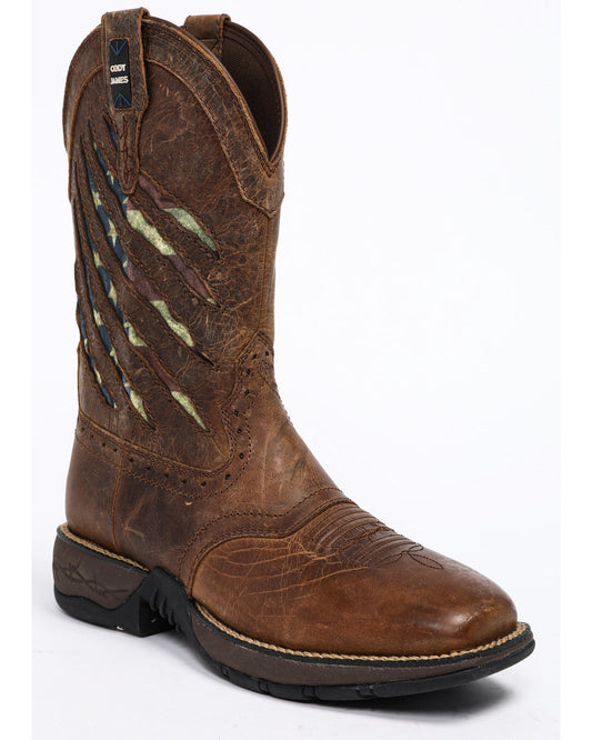 Men's Scratch American Flag Lite Performance Western Boots