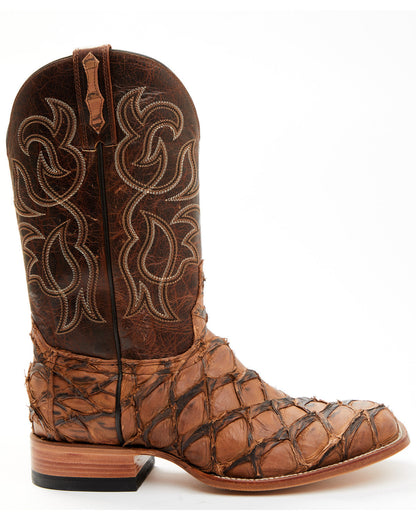 Men's Pirarucu Exotic Boots - Broad Square Toe