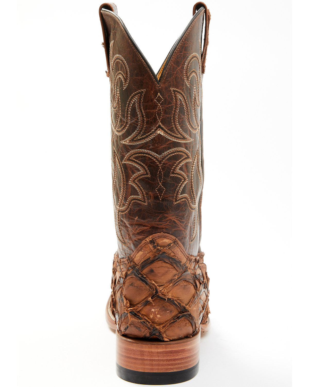 Men's Pirarucu Exotic Boots - Broad Square Toe