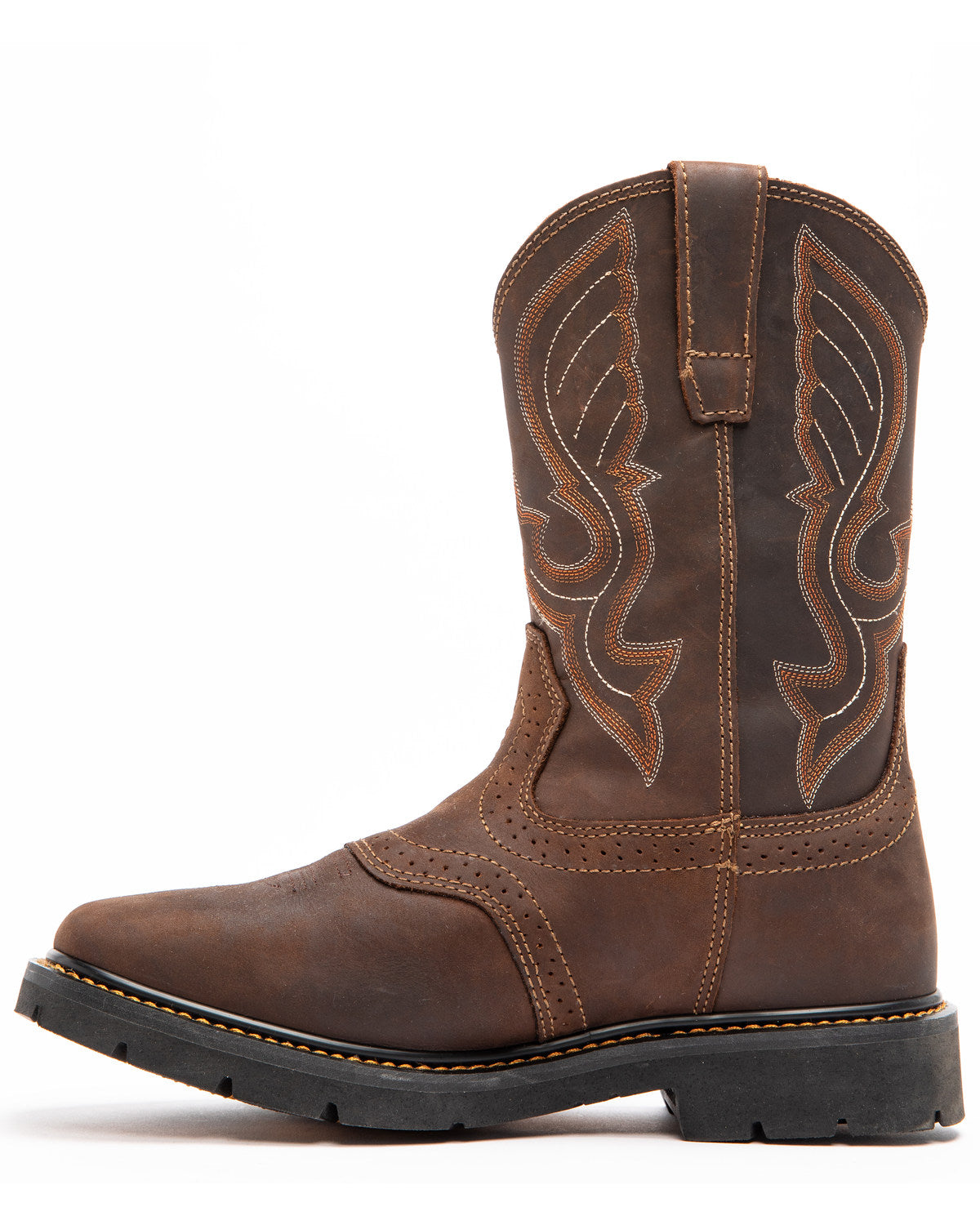 Men's 11" Mustang Saddle Waterproof Western Work Boots - So