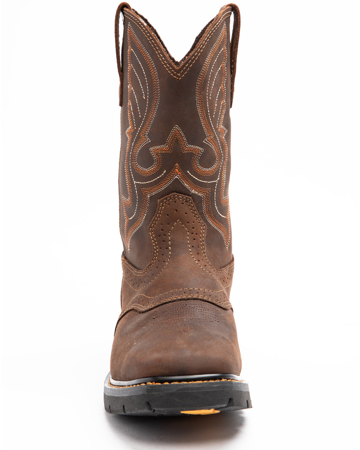 Men's 11" Mustang Saddle Waterproof Western Work Boots - So