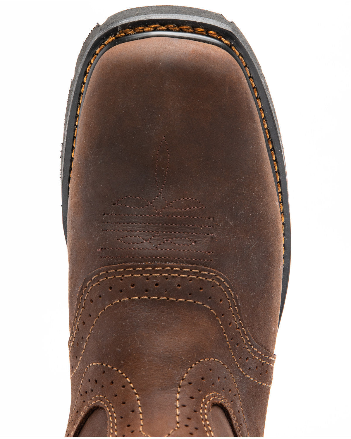 Men's 11" Mustang Saddle Waterproof Western Work Boots - So
