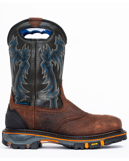 Men's 11" Decimator Waterproof Western Work Boots - Nano Co