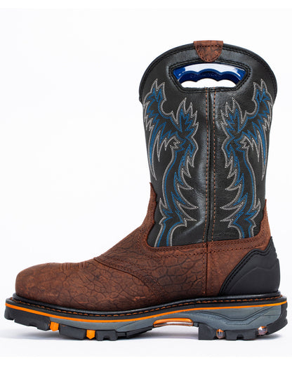 Men's 11" Decimator Waterproof Western Work Boots - Nano Co
