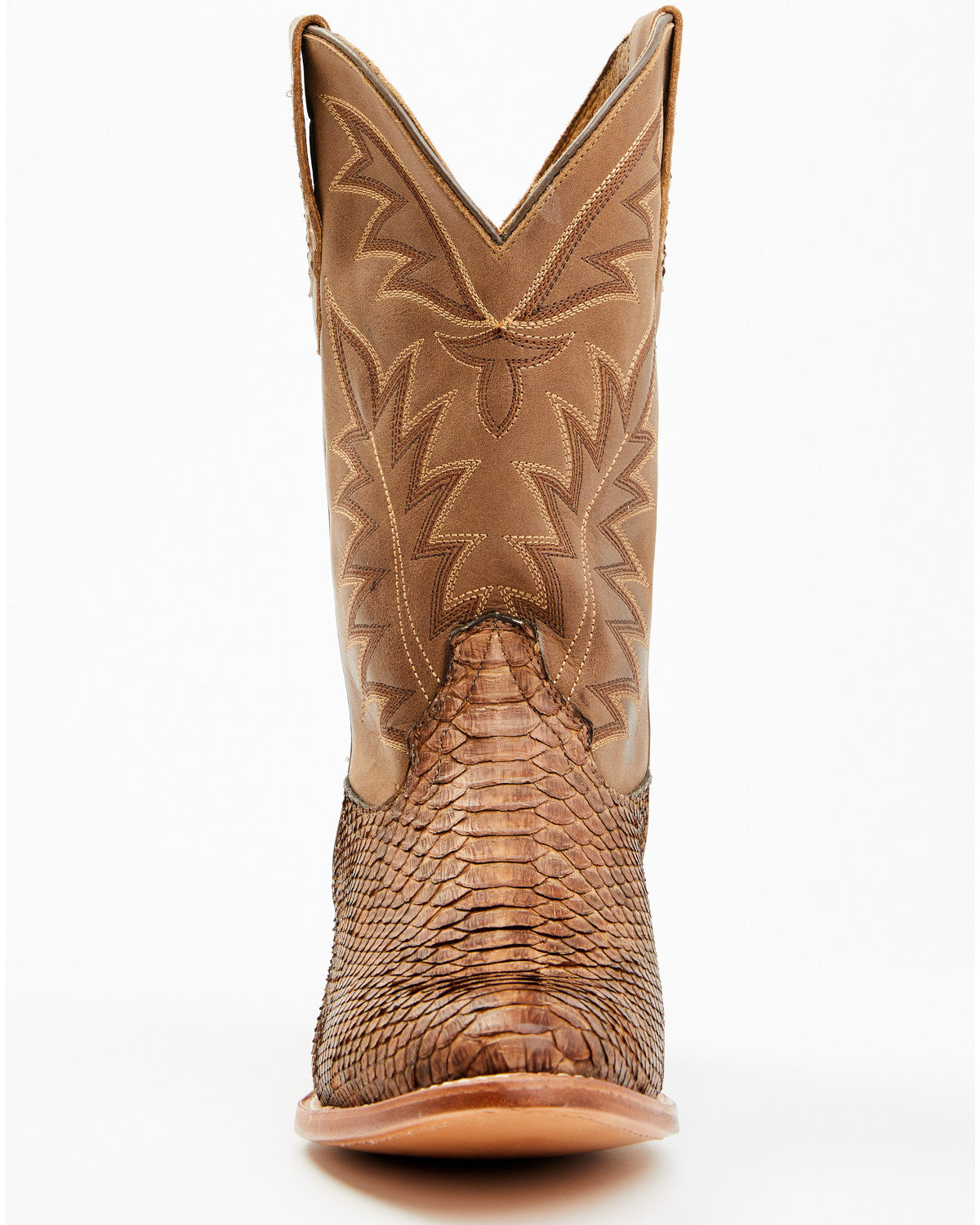 Men's Exotic Python Western Boots - Round Toe