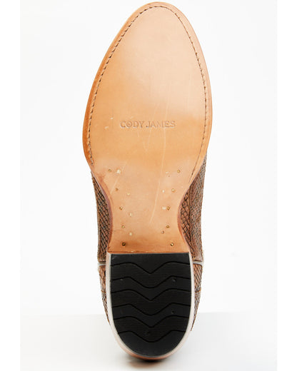 Men's Exotic Python Western Boots - Round Toe
