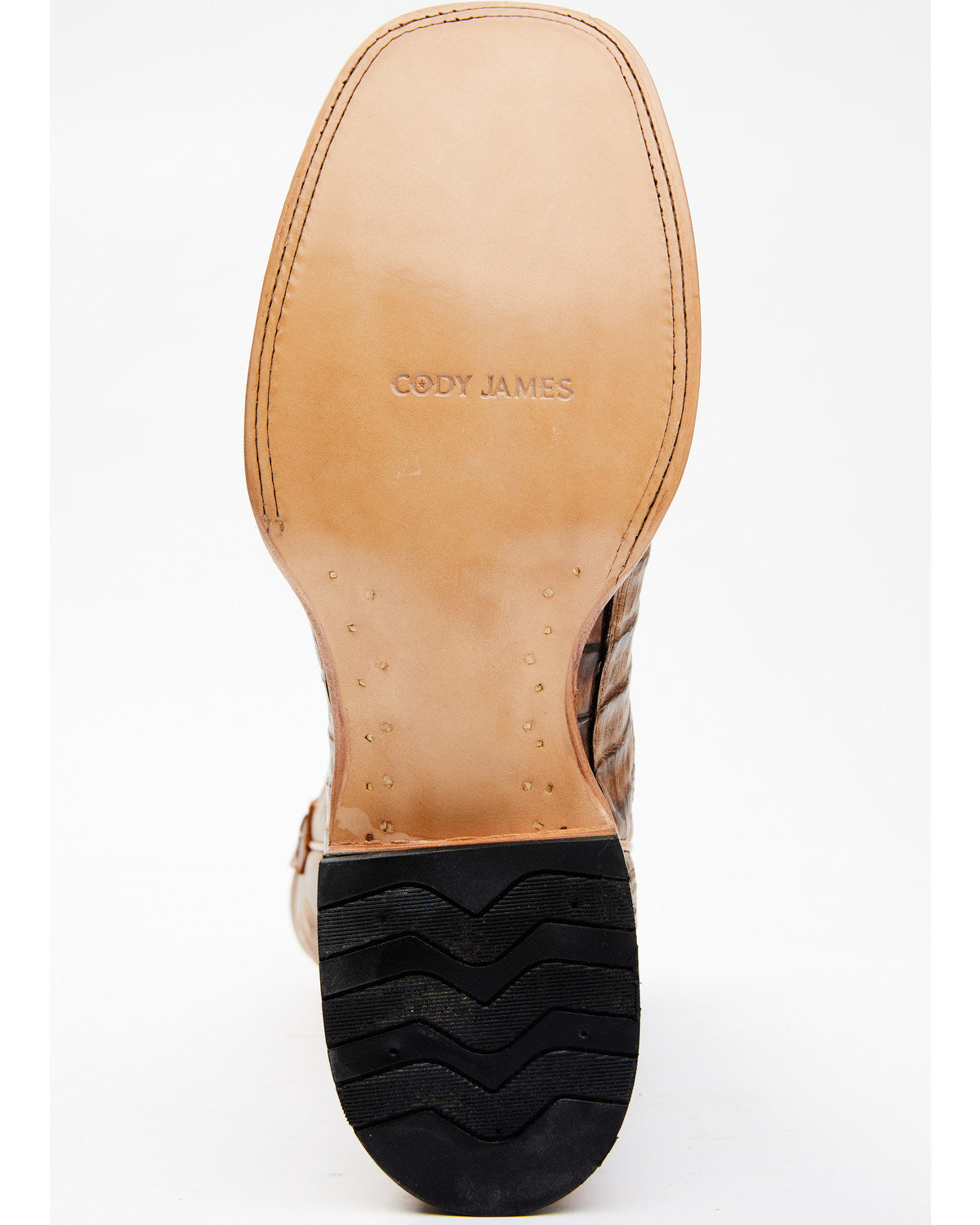 Men's Exotic Caiman Tail Skin Western Boots - Broad Square