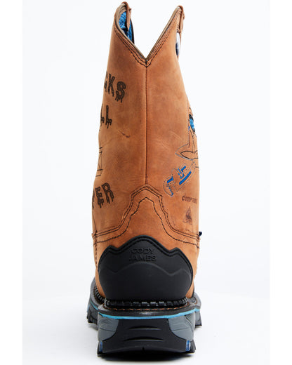 Men's 11" Decimator Waterproof Western Work Boots - Nano Co