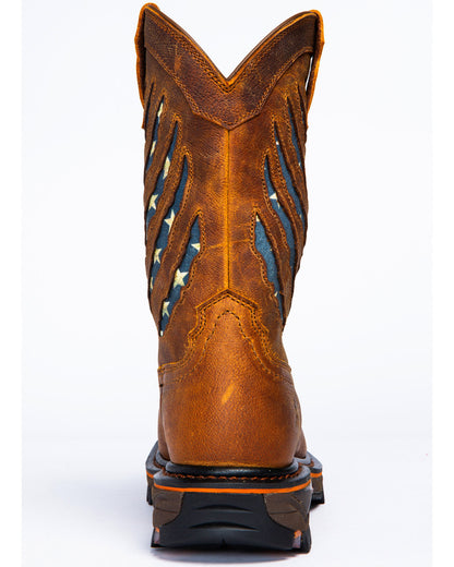 Men's 11" Flag Western Work Boots - Nano Composite Toe