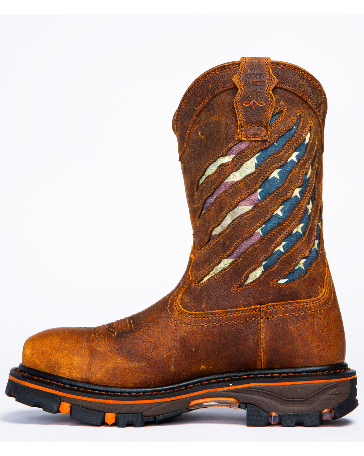Men's 11" Flag Western Work Boots - Nano Composite Toe