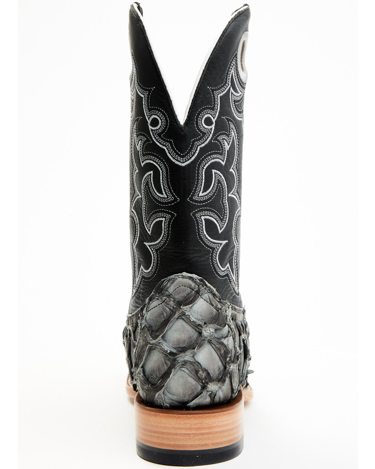 Men's Exotic Pirarucu Western Boots - Broad Square Toe