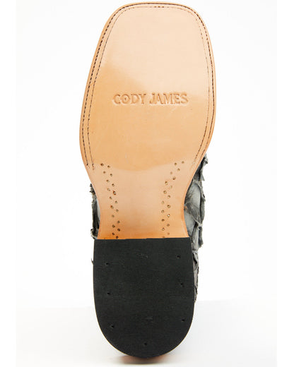 Men's Exotic Pirarucu Western Boots - Broad Square Toe